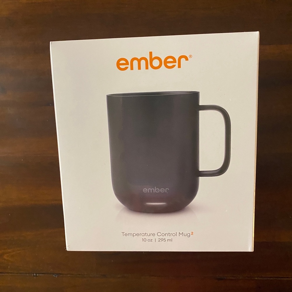Ember Mug2 Heated Coffee Mug, Smart Mug
Rechargeable 10 oz
BRAND NEW. Unopened.
